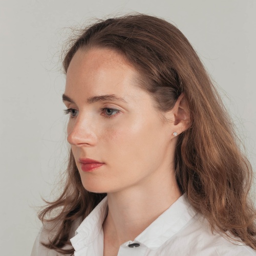 Пусеты Fiore Luna  White, SWE2127/1 W S фото 2